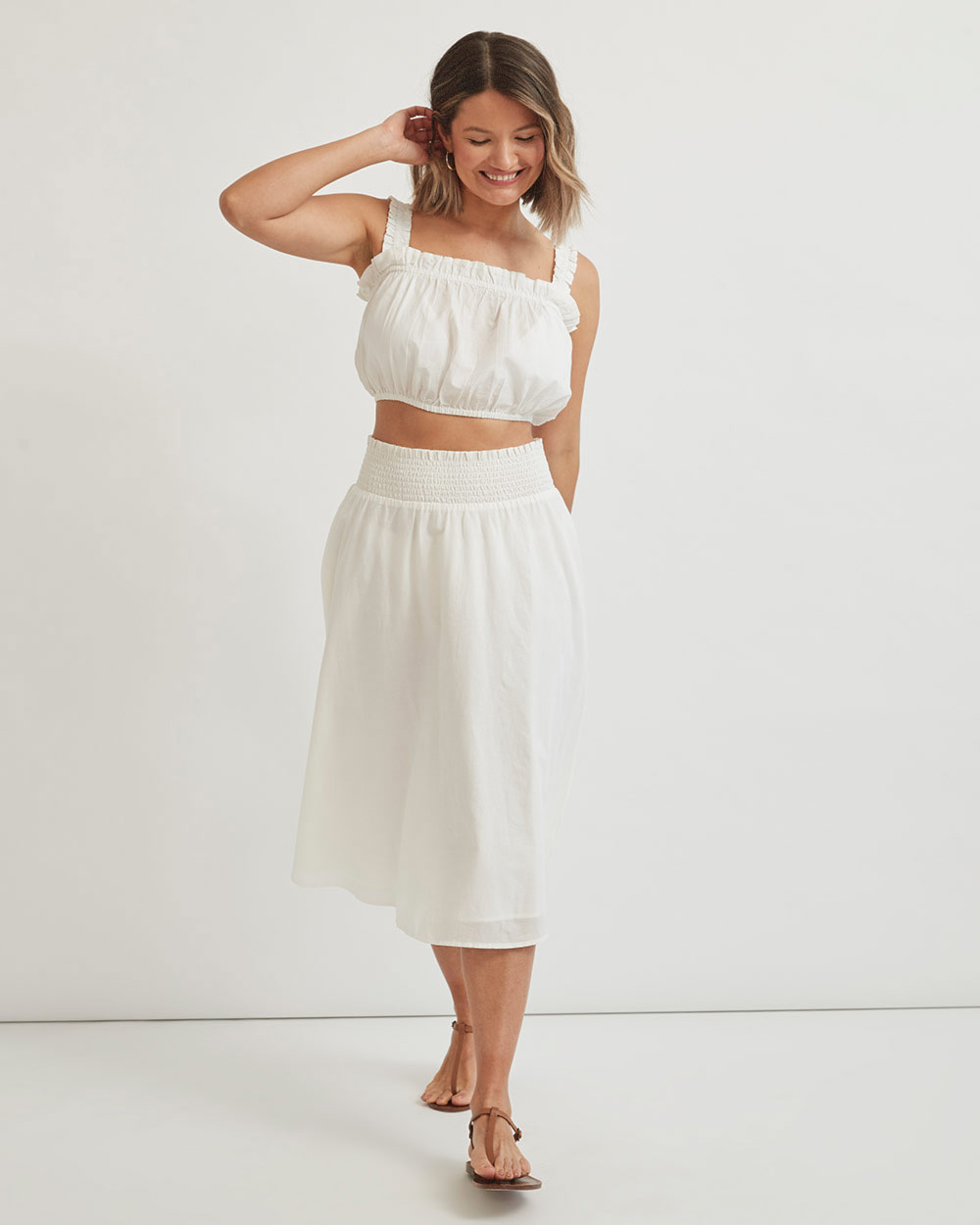 White Skirt Combo